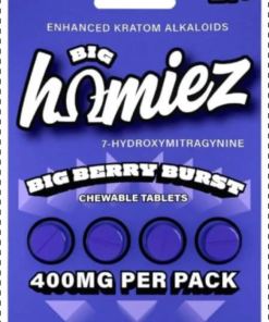 BIG HOMIEZ 7-HYDROXYMITRAGYNINE TABLETS 4CT 100MG PER TABLET