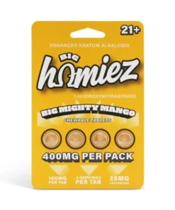 Big Homiez 7-Hydroxy Chewable Tablets Big Mighty Mango 100mg
