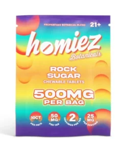 Homiez Botanicals Proprietary Botanical Blend Chewable Tablets Rock Sugar 50mg