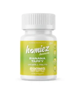 Homiez Botanical Blend Tablets (500mg – 10 Count) Banana Taffy